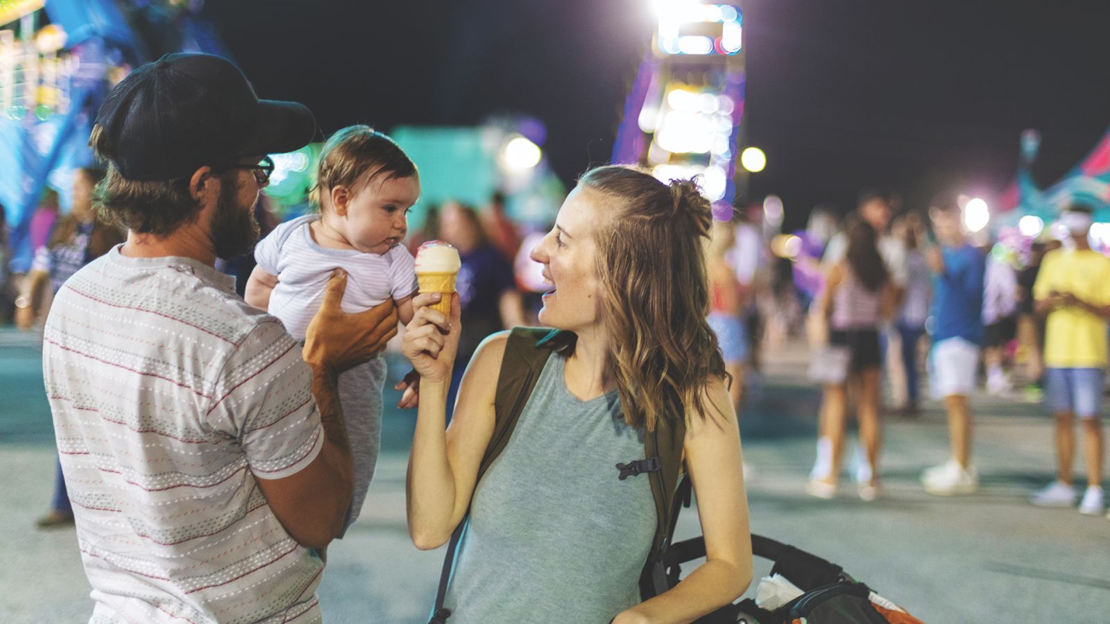 woman searching for credit card